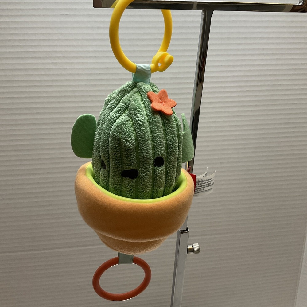 Skip Hop Farmstand Cute Cactus Jitter Stroller Toy Pull Vibrate Plush Kawaii - Picture 2 of 6